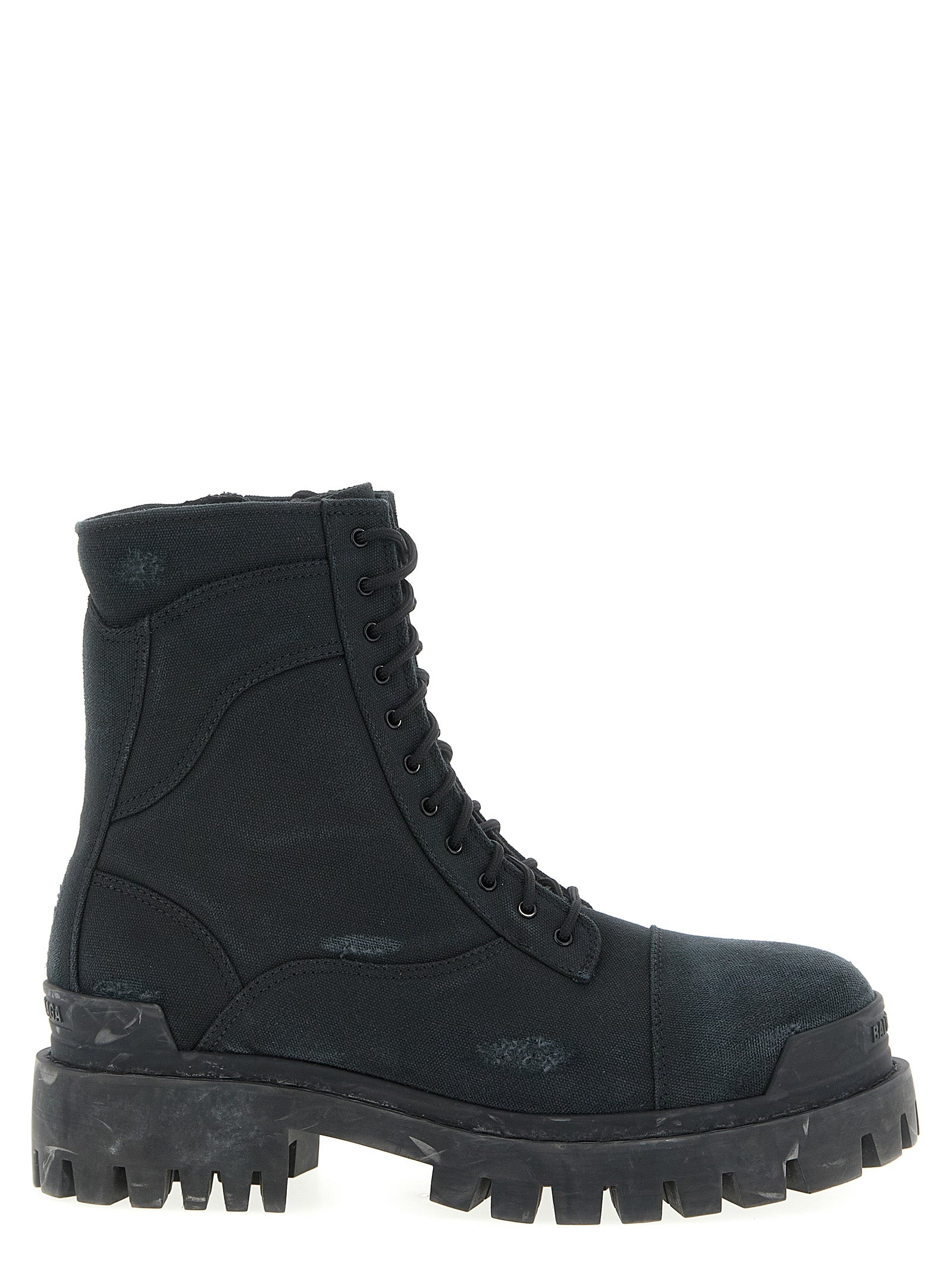 Black Cotton Chelsea Boots