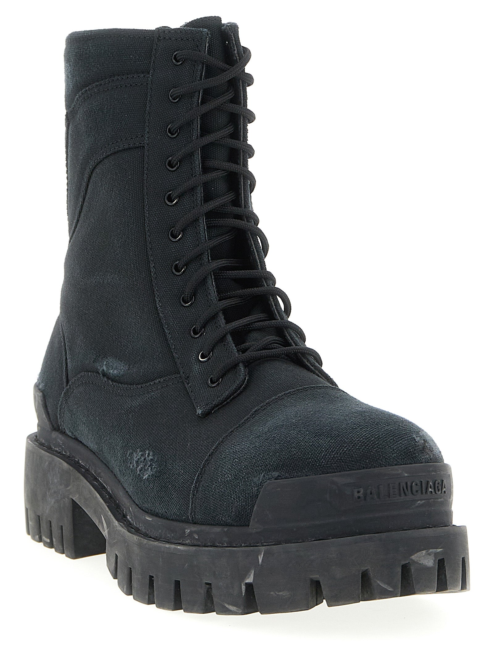 Black Cotton Chelsea Boots