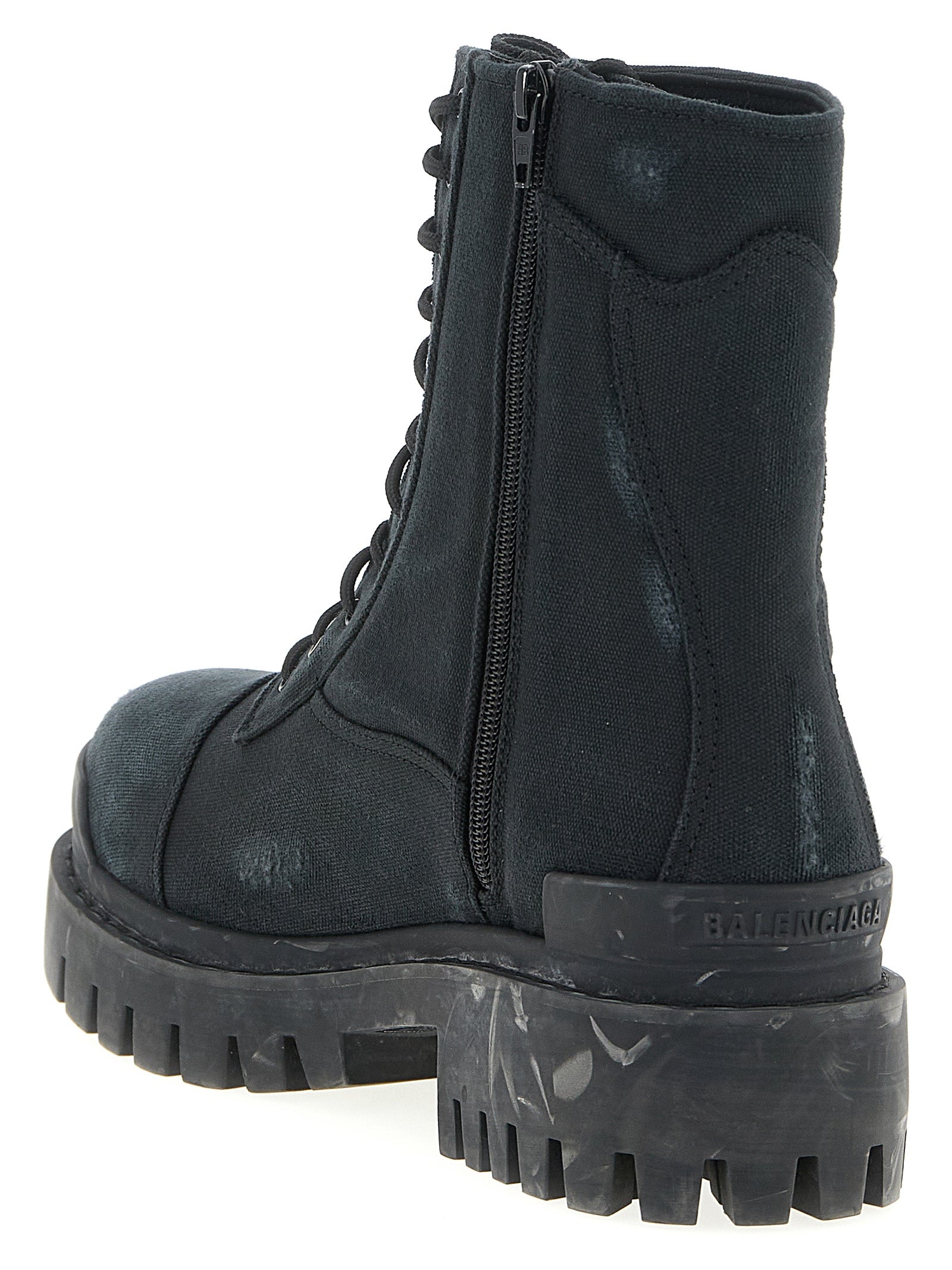 Black Cotton Chelsea Boots