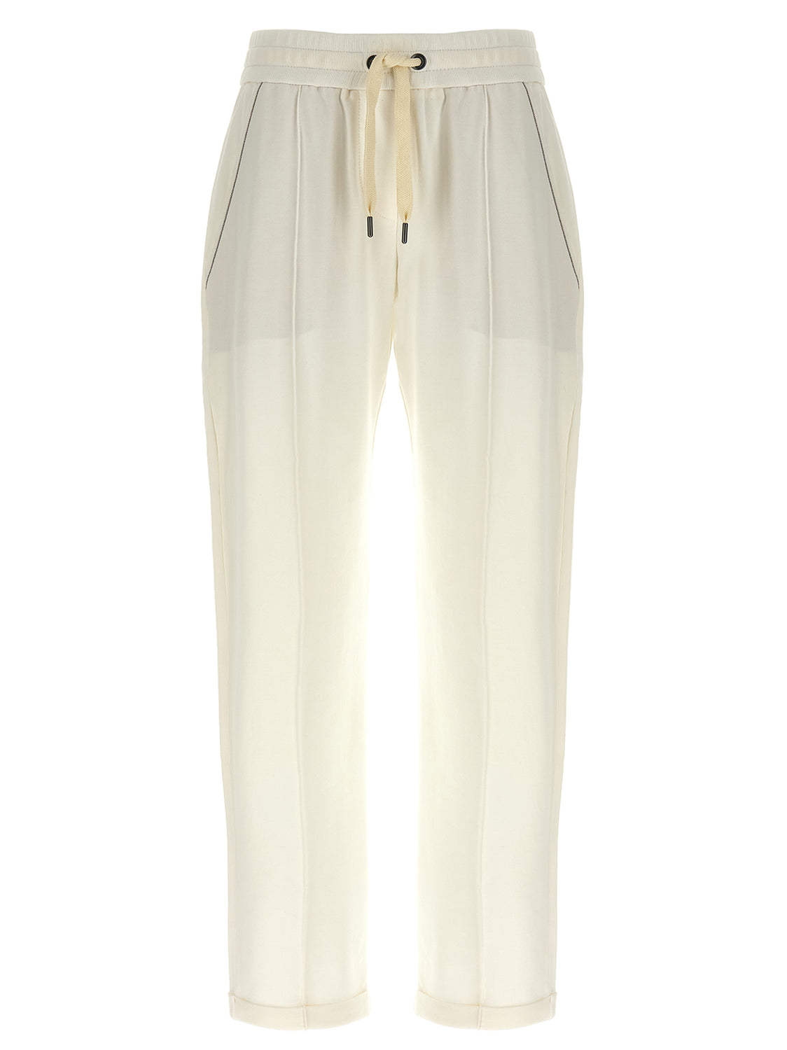 White Cotton Joggers (Workout Pants)