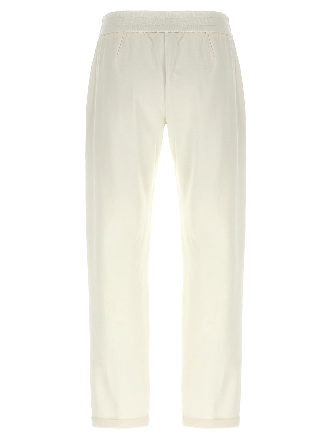 White Cotton Joggers (Workout Pants)