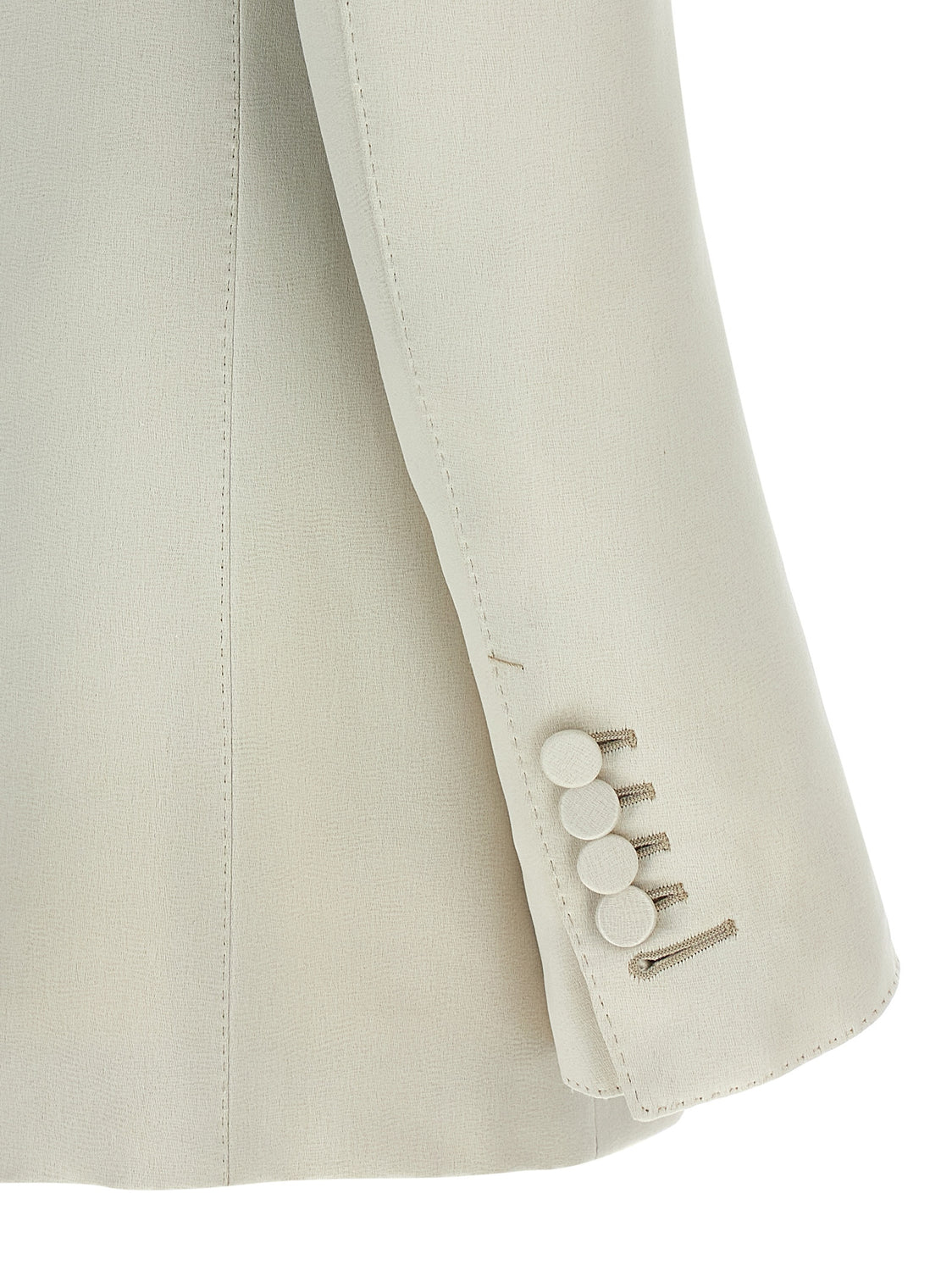 Beige Cotton Blazer