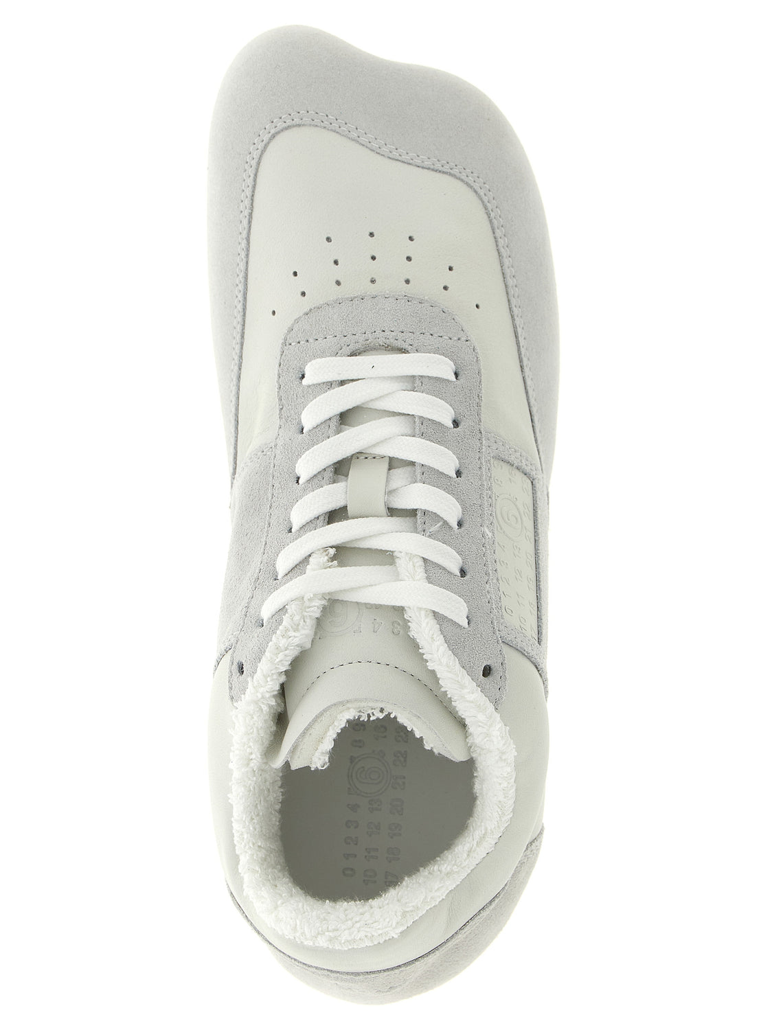 White Calfskin Athletic Sneakers