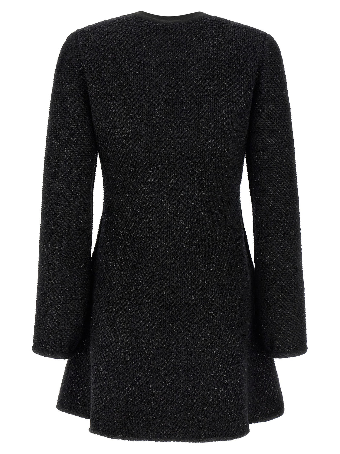 Black Cotton Short Dress