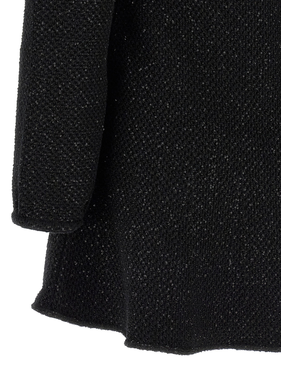 Black Cotton Short Dress