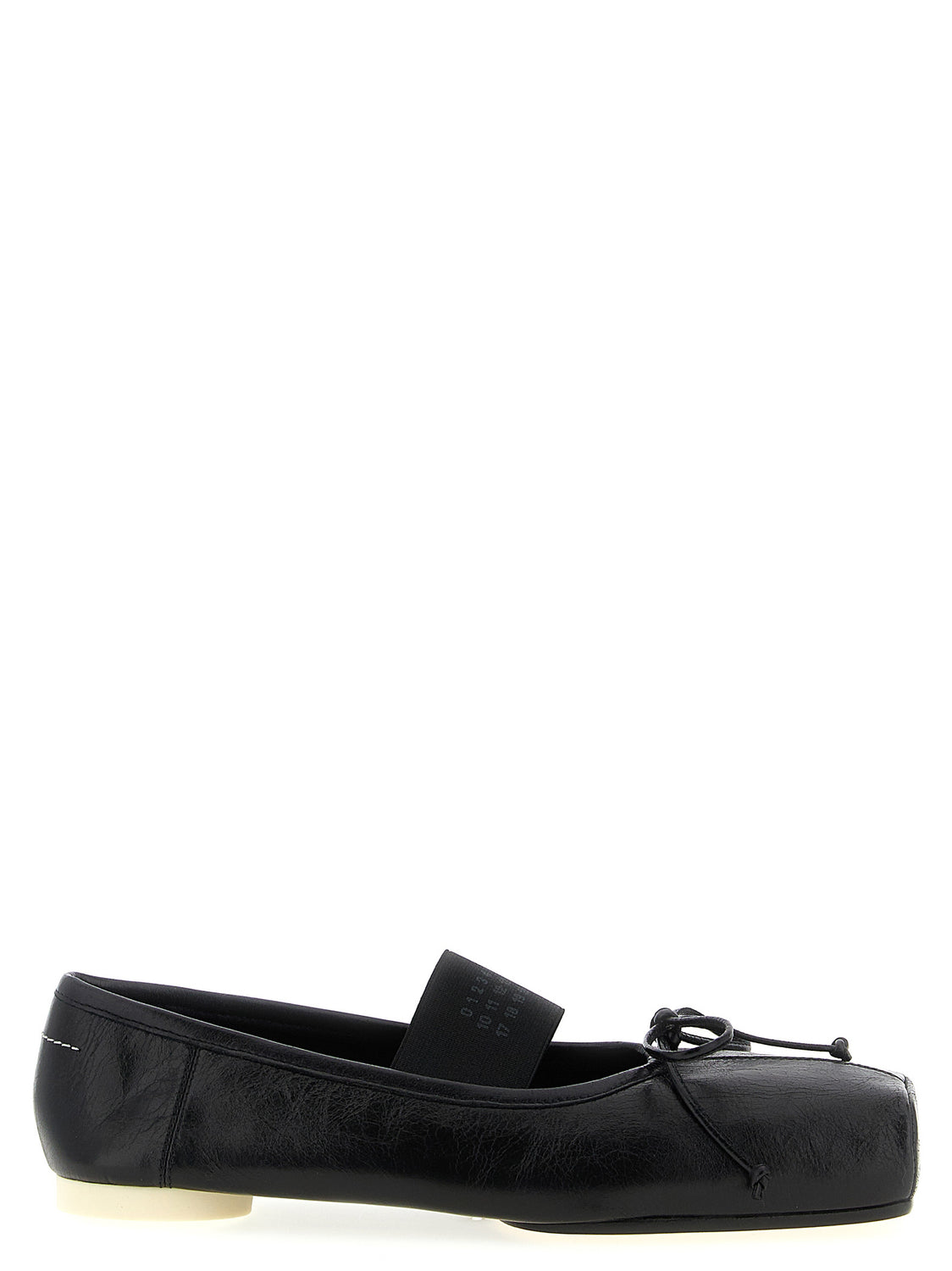 Black Calfskin Ballet Flats