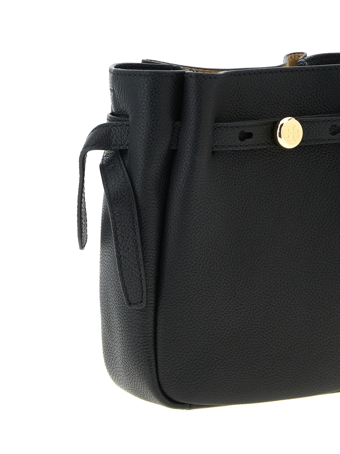 Black Cowhide Crossbody Bag
