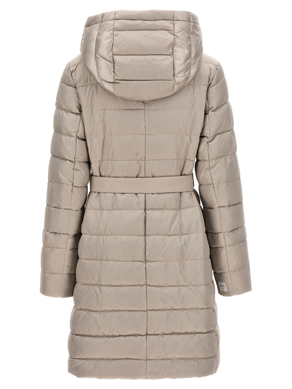 White Polyamide Full-Length Jacket