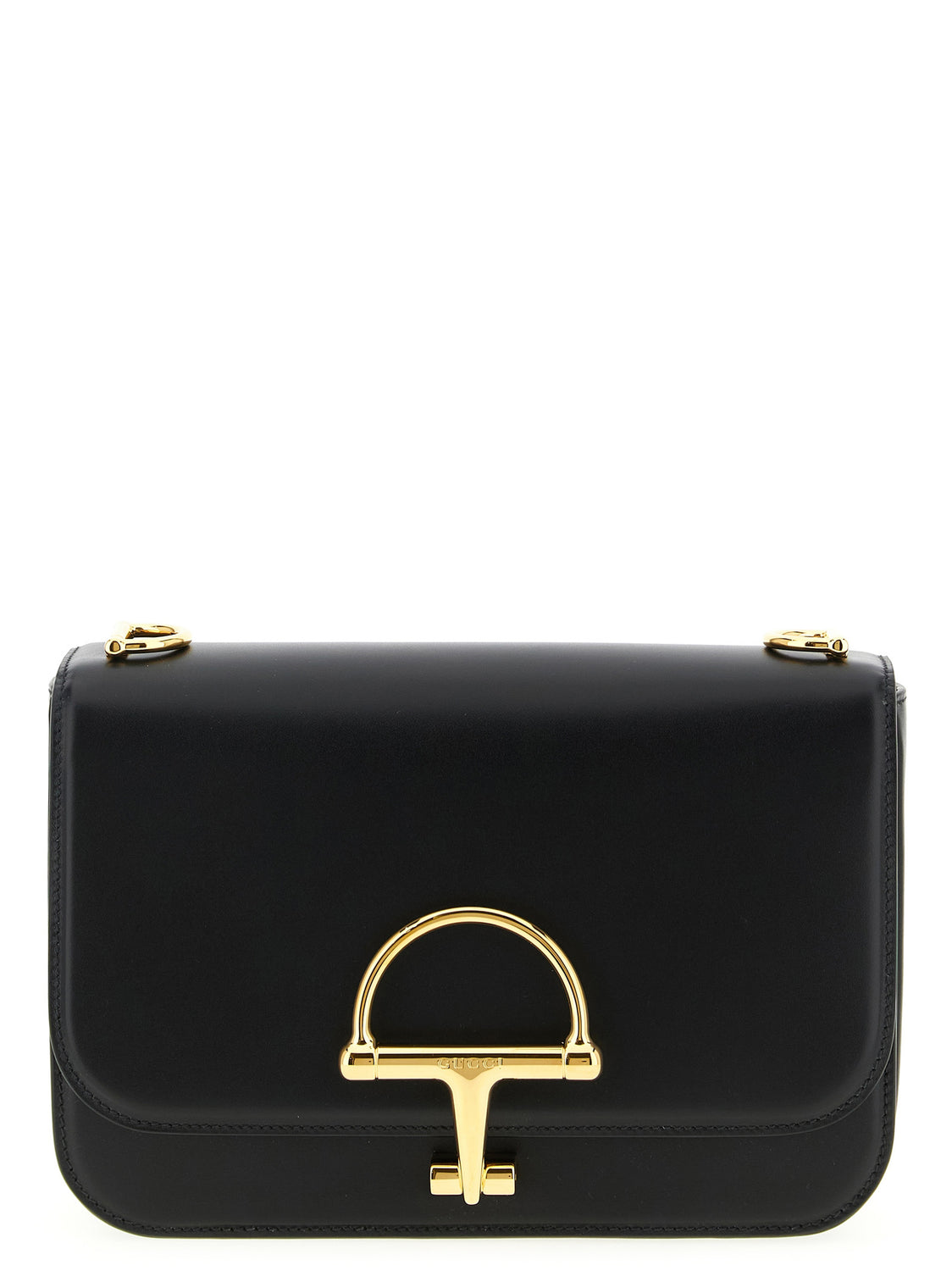 Black Calfskin Shoulder Bag