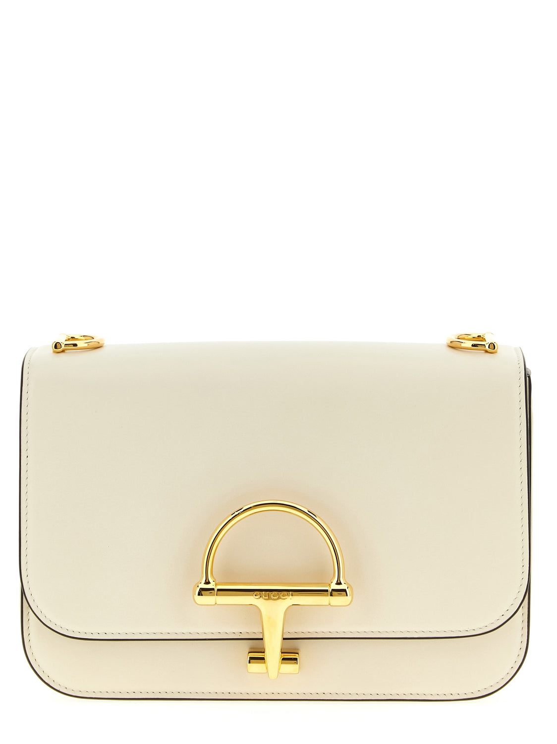 White Calfskin Shoulder Bag