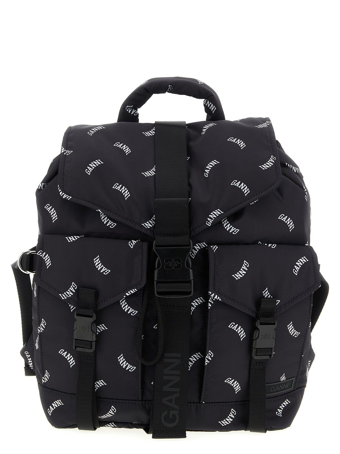 Black Polyester Backpack