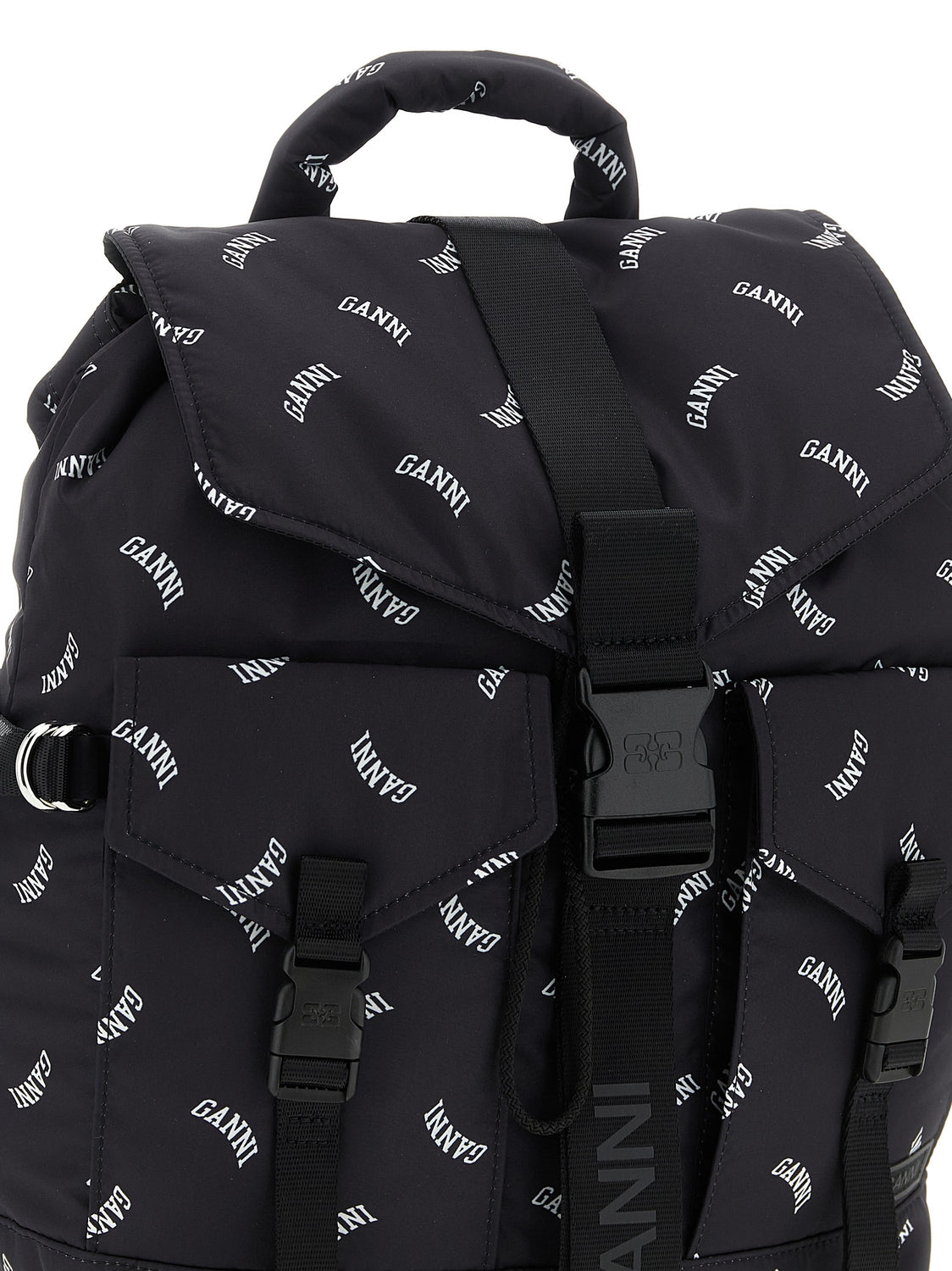 Black Polyester Backpack
