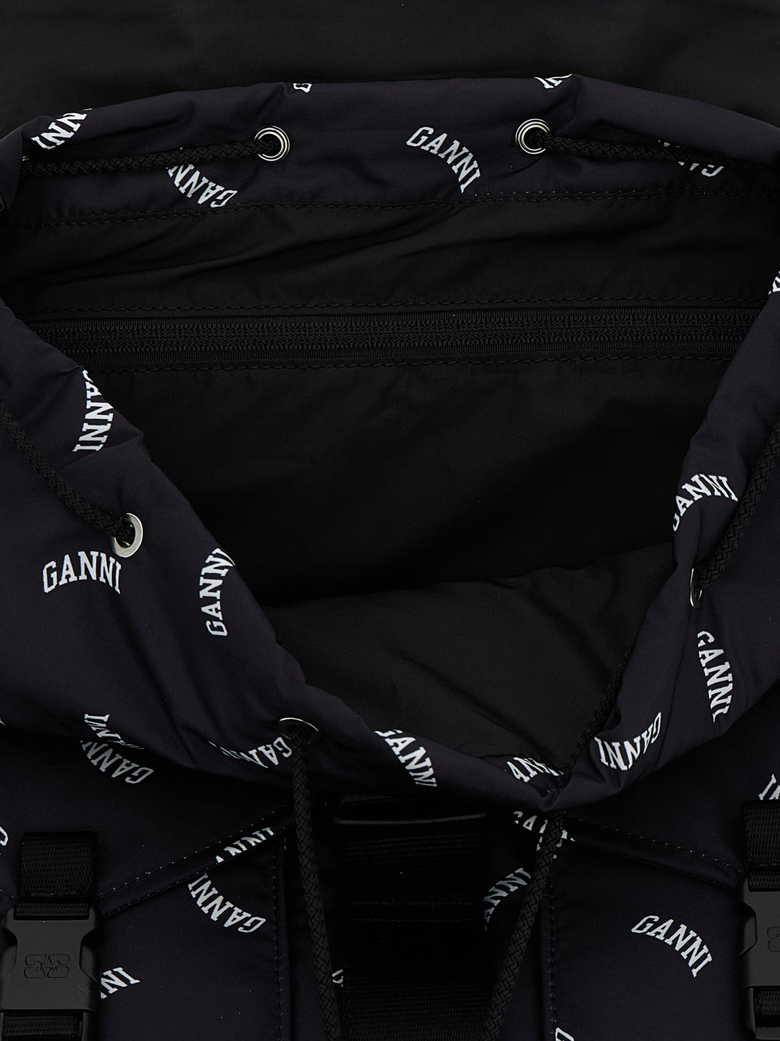 Black Polyester Backpack