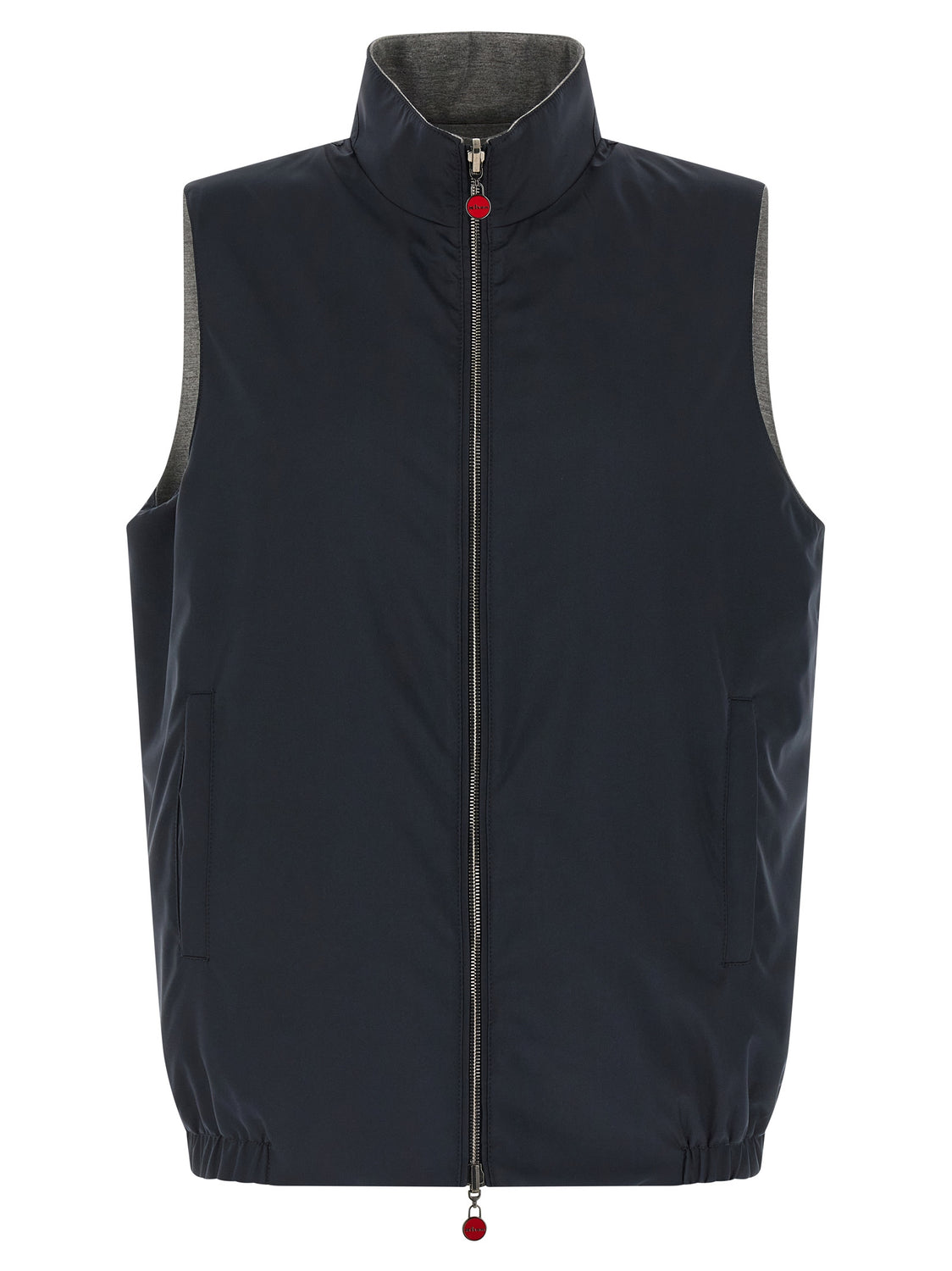 Blue Cotton Sleeveless Jacket