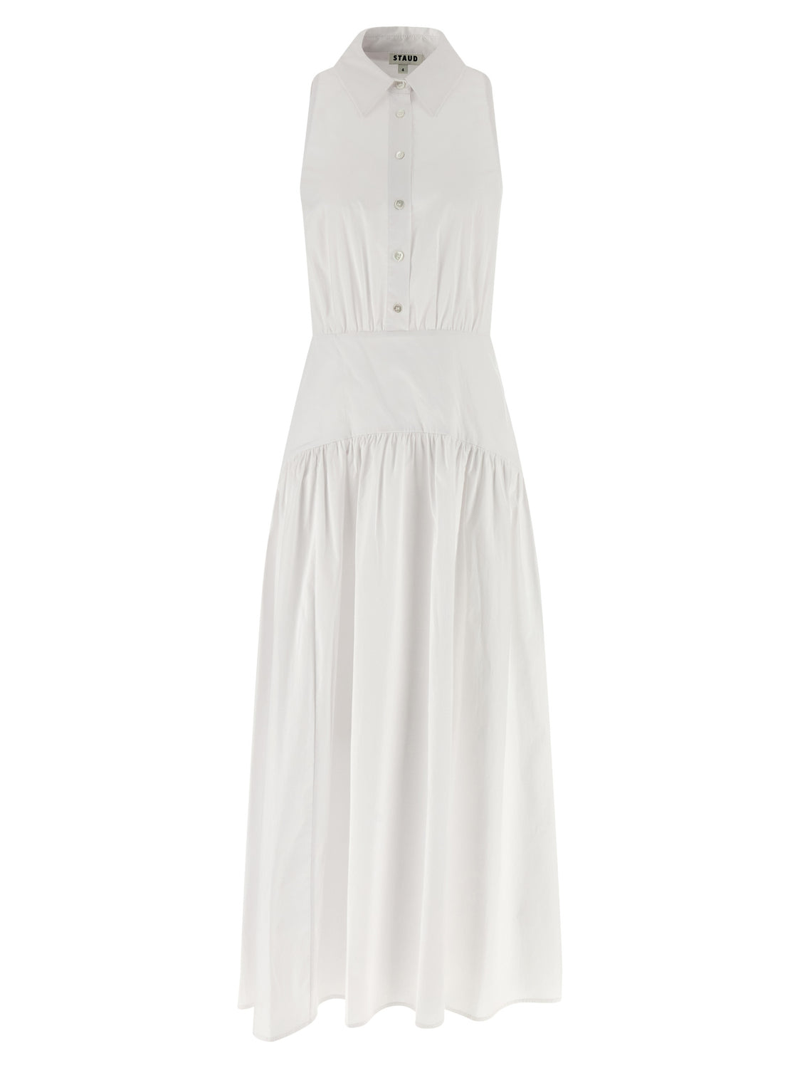 White Cotton Midi Dress