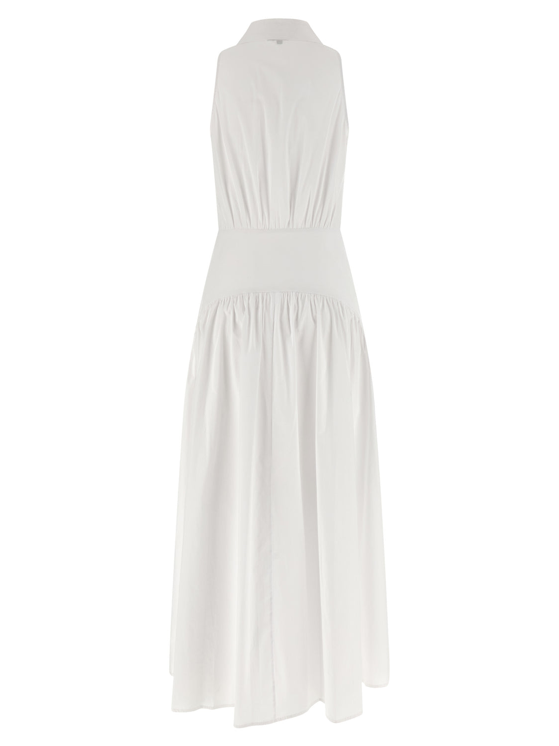 White Cotton Midi Dress