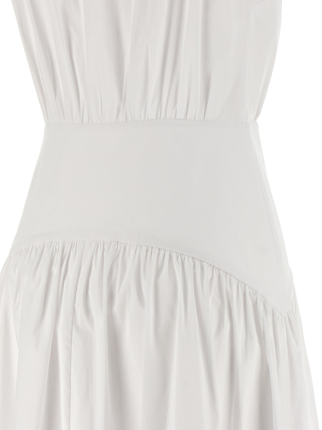 White Cotton Midi Dress