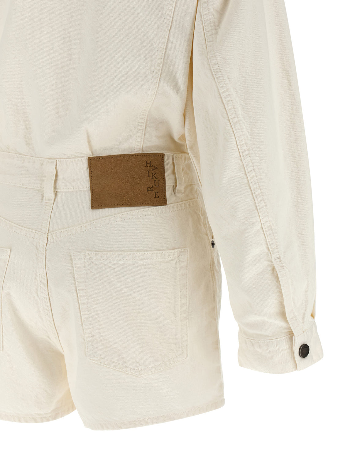 White Cotton Rompers