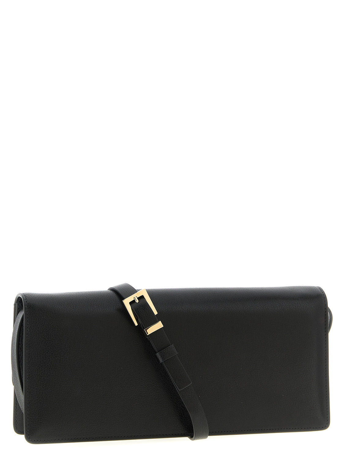 Black Goatskin Shoulder Bag