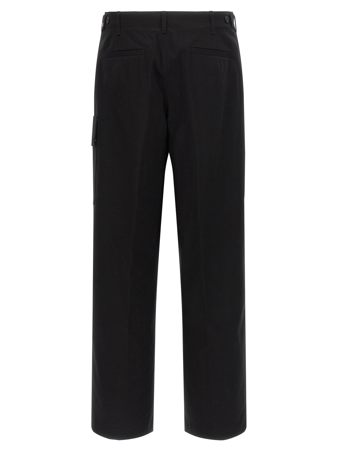 Black Cotton Cargo Pants