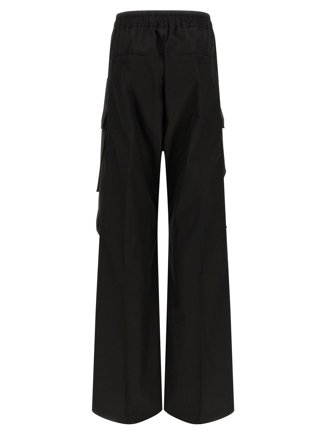 Black Cotton Cargo Pants