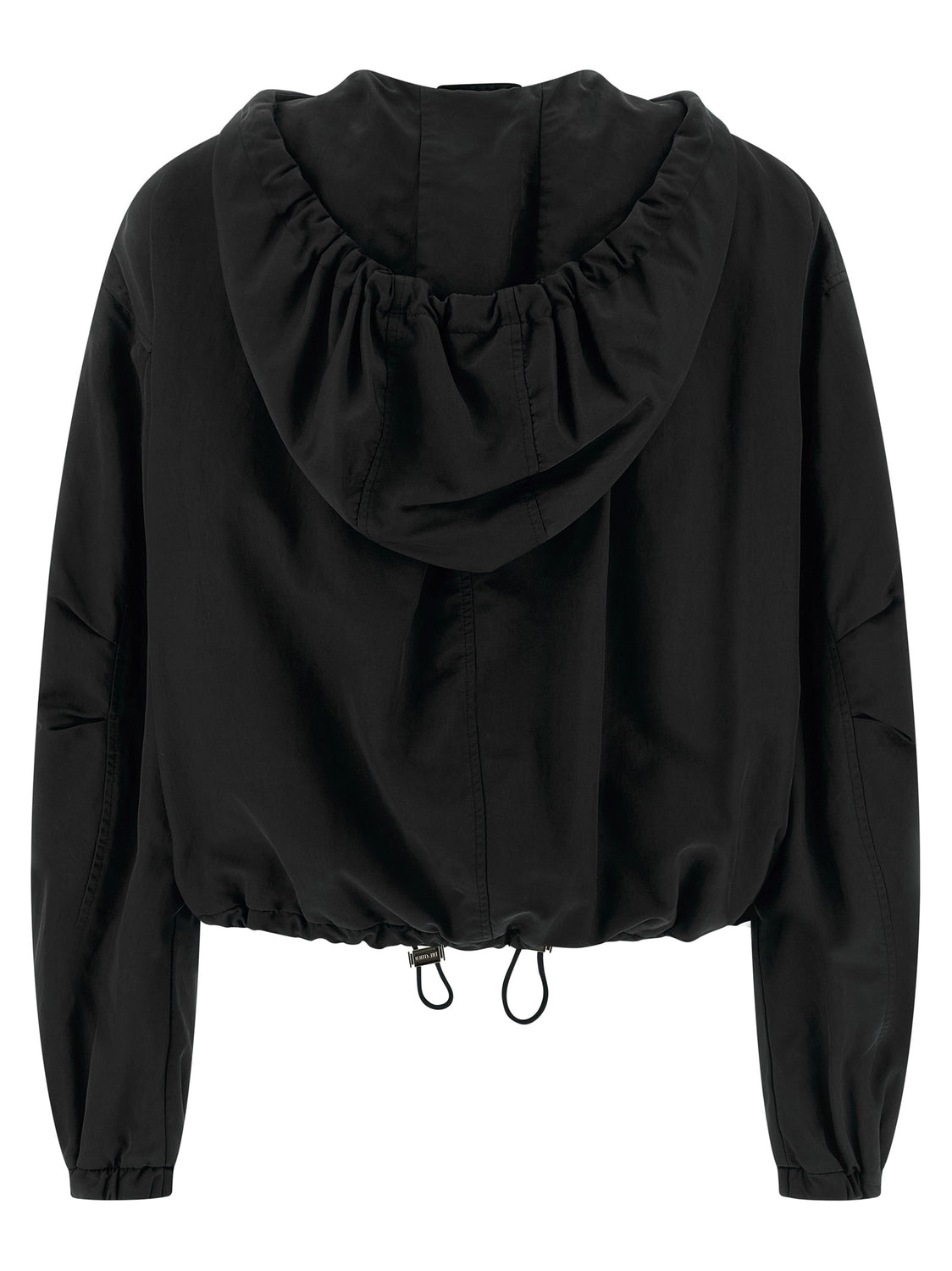 Black Polyester Bomber