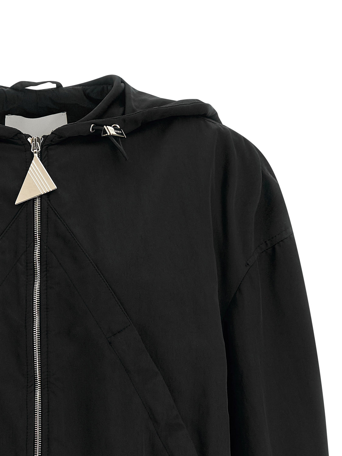Black Polyester Bomber