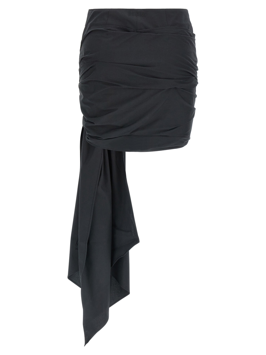 Black Cotton Long Skirt