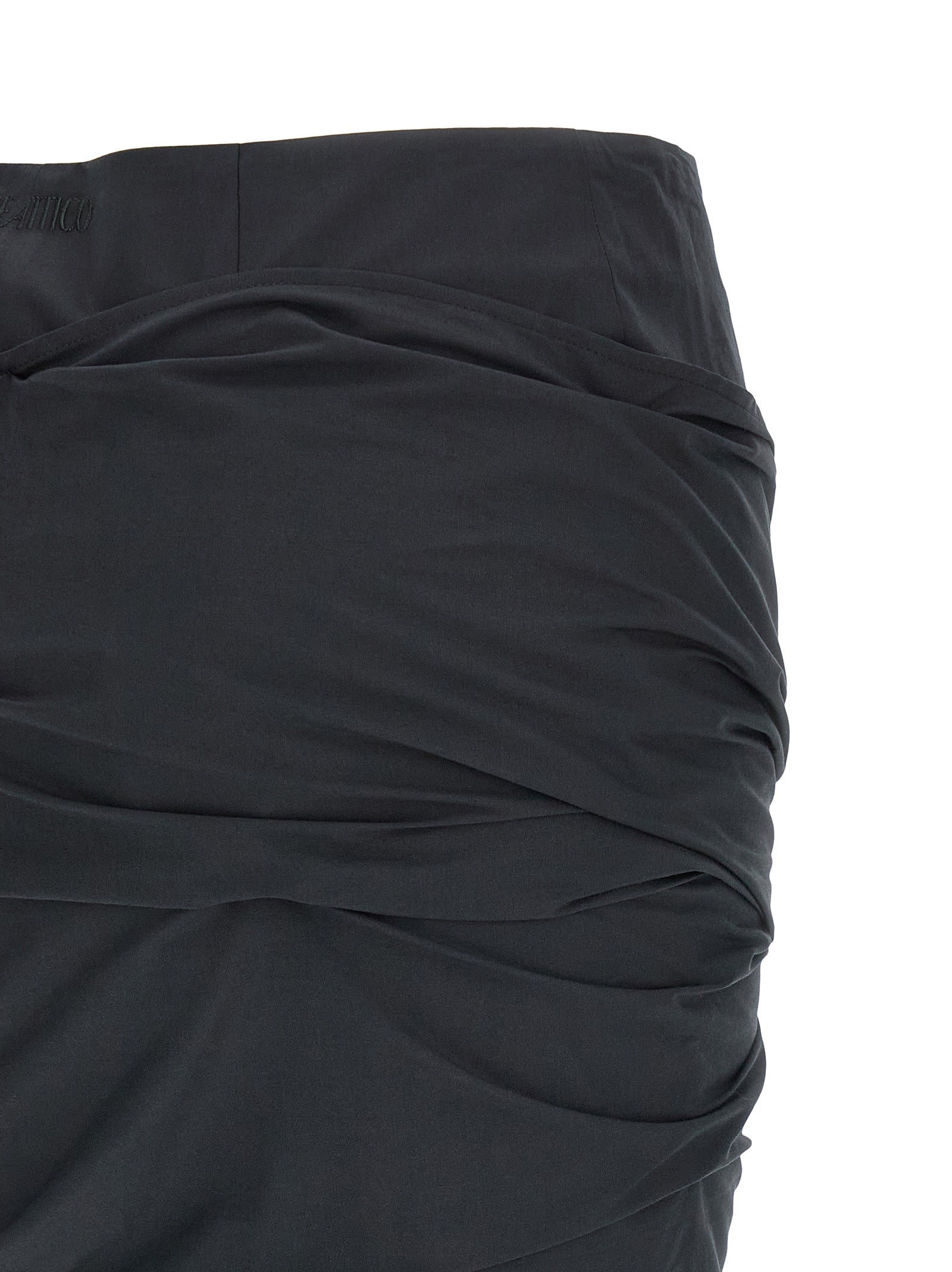 Black Cotton Long Skirt