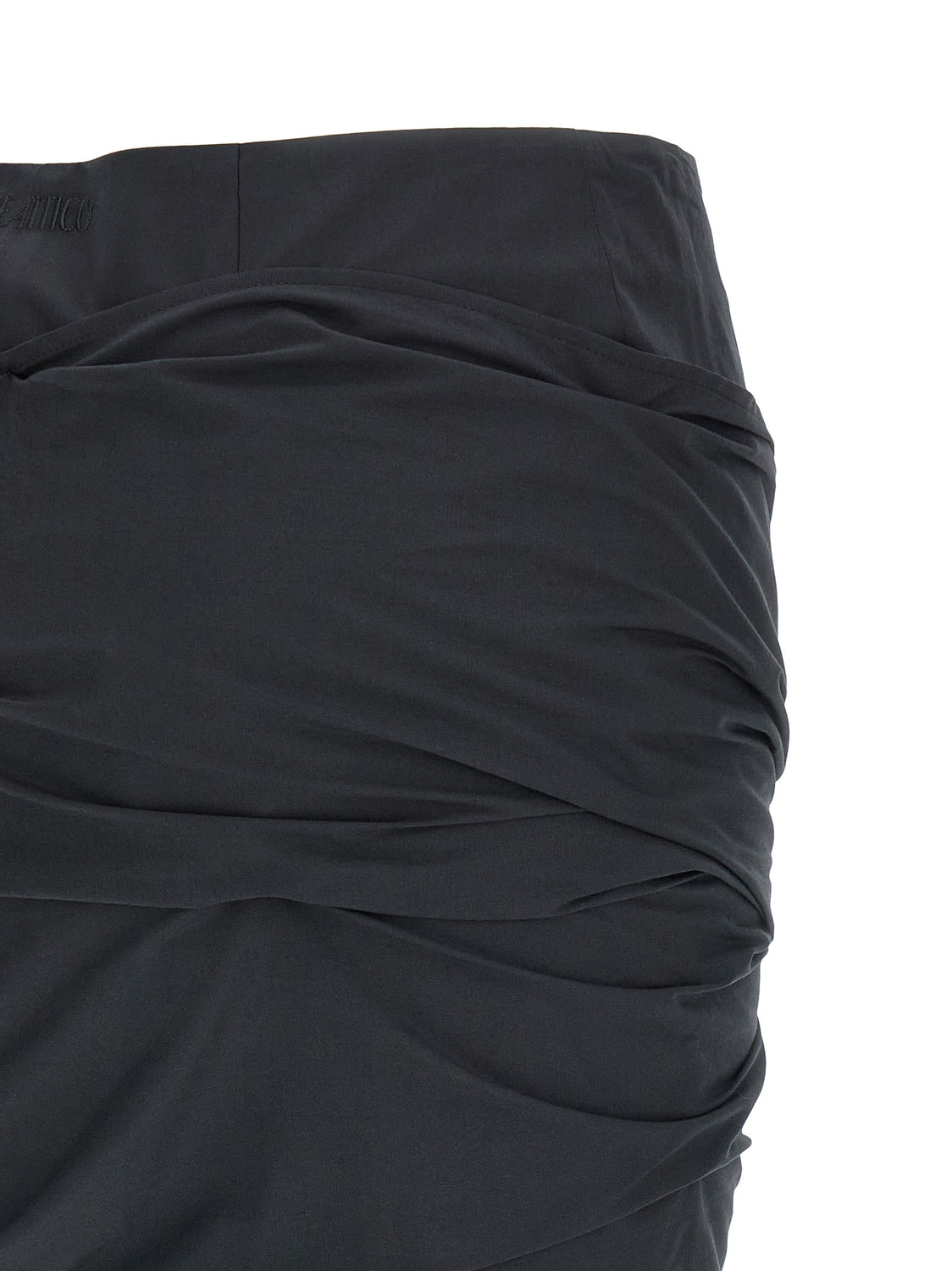 Black Cotton Long Skirt
