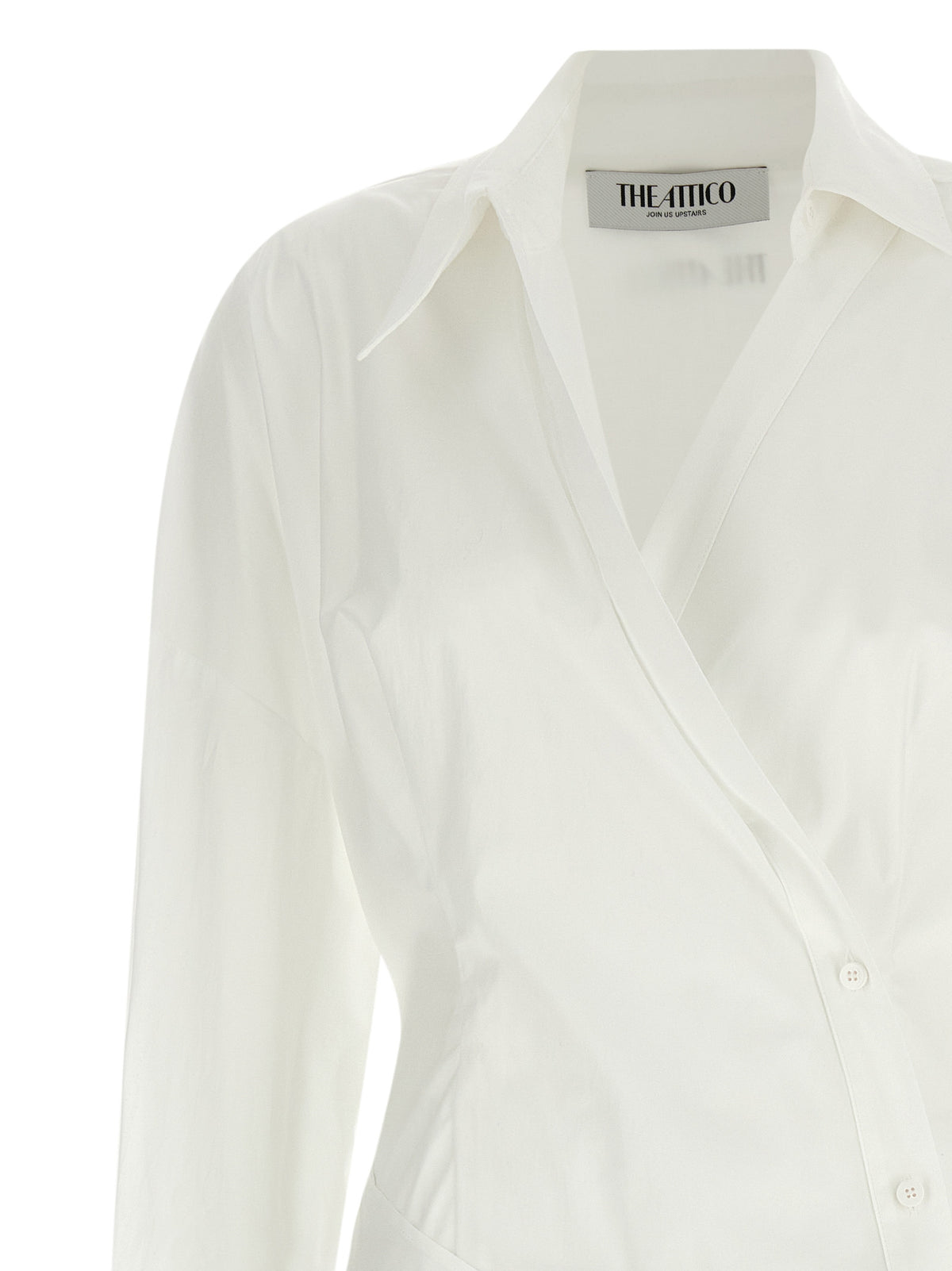 White Cotton Short Dress