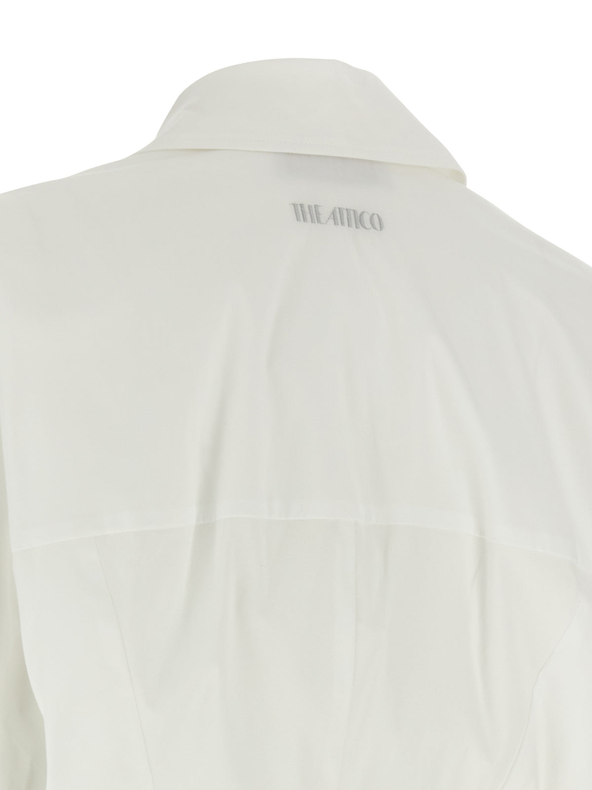 White Cotton Short Dress