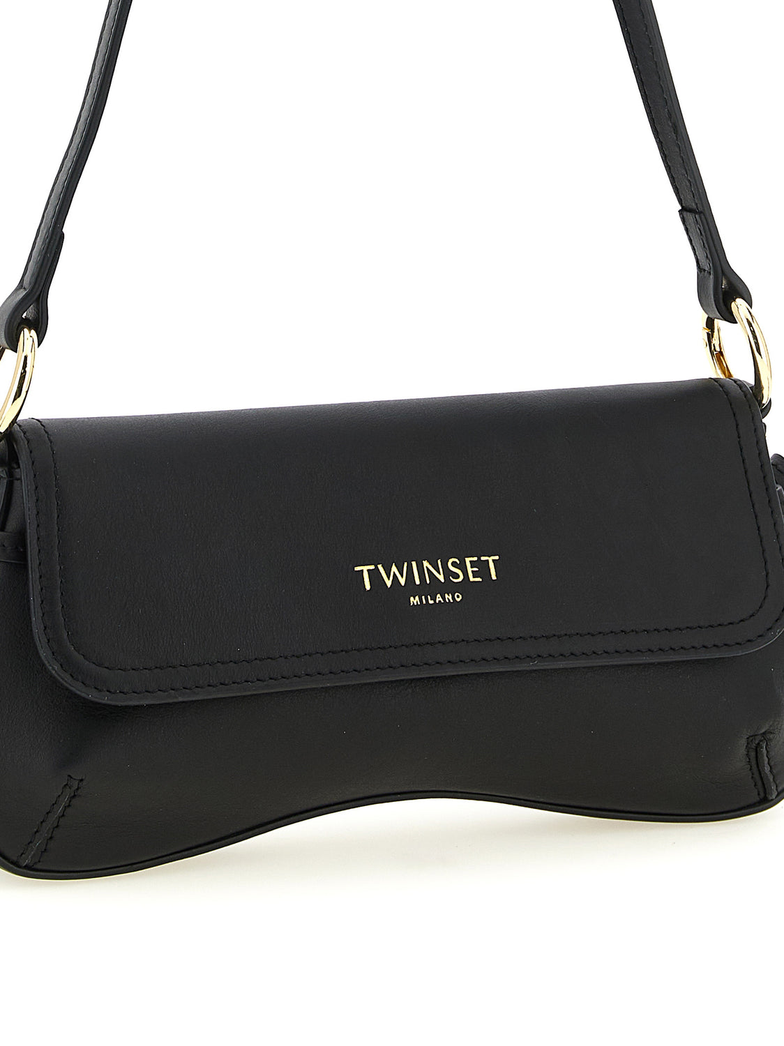 Black Leather Shoulder Bag