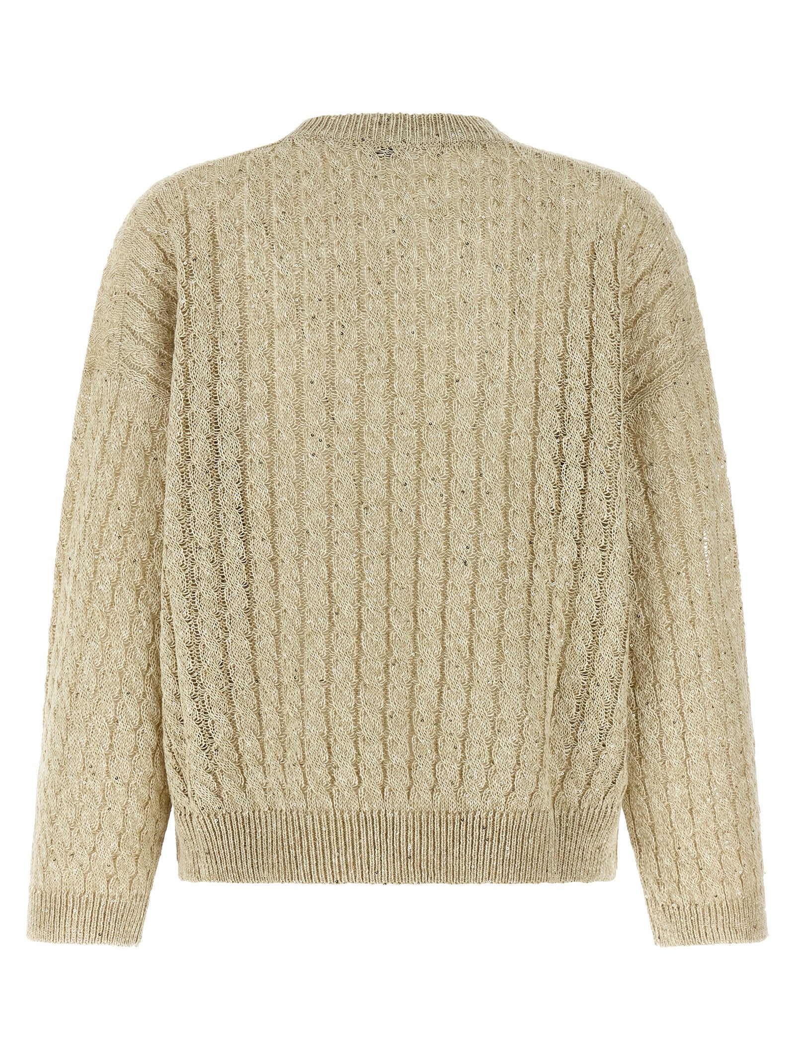 Beige Linen Cardigan