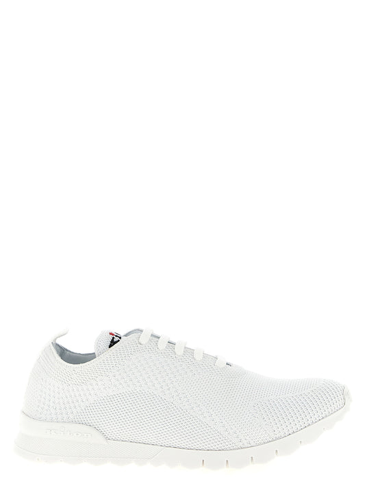White Cotton Athletic Sneakers