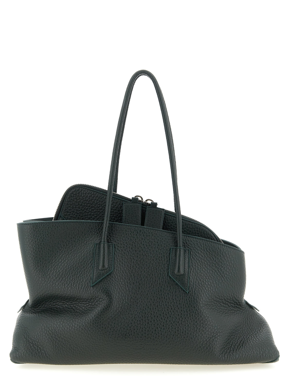 Bicolor Calfskin Shoulder Bag