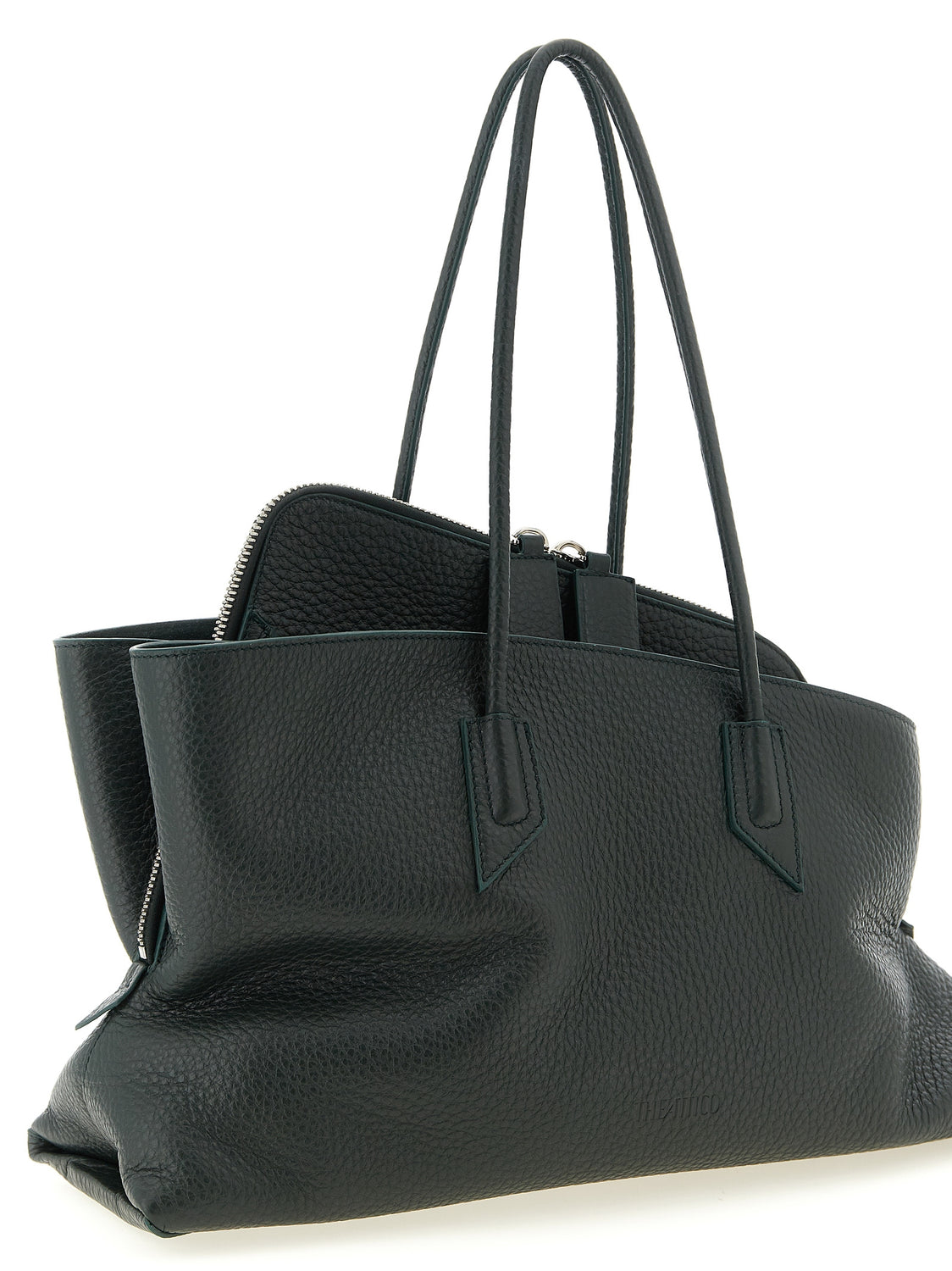 Bicolor Calfskin Shoulder Bag
