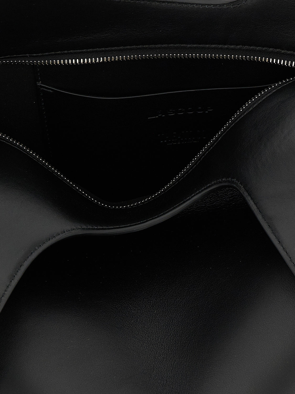 Black Calfskin Shoulder Bag