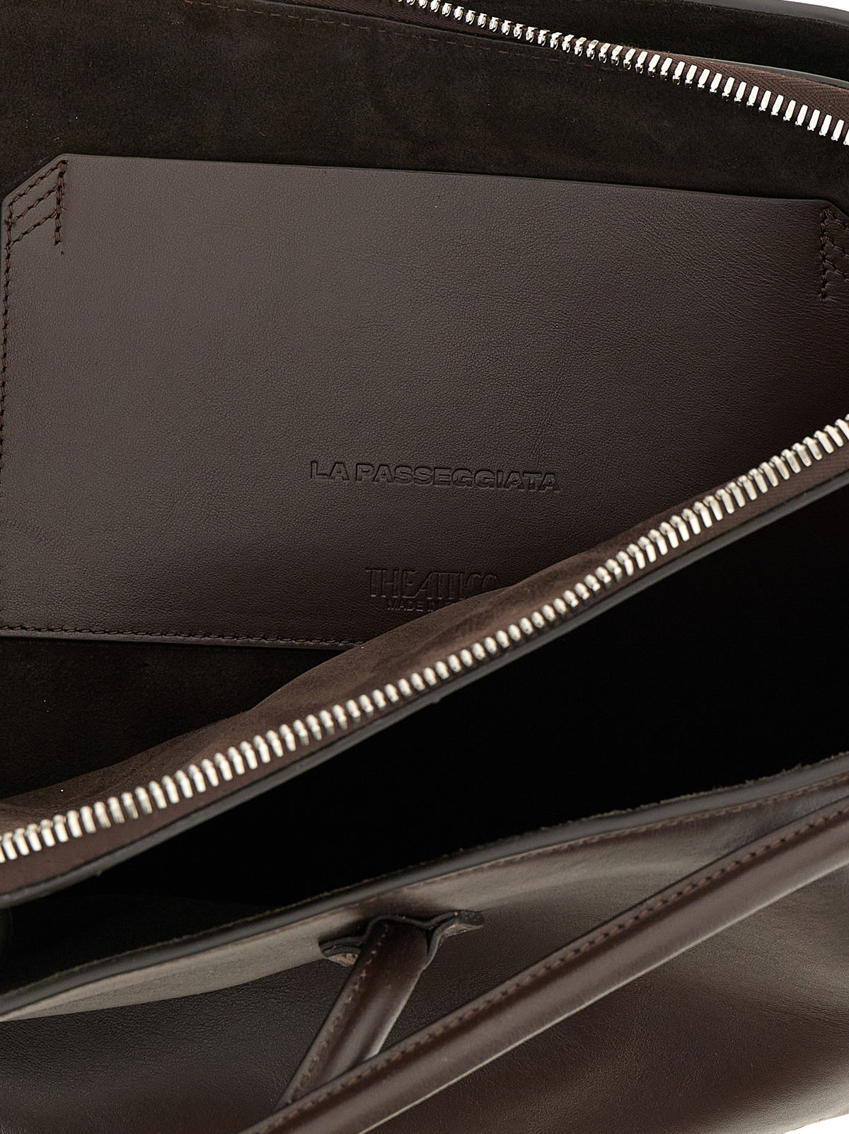 Brown Calfskin Shoulder Bag