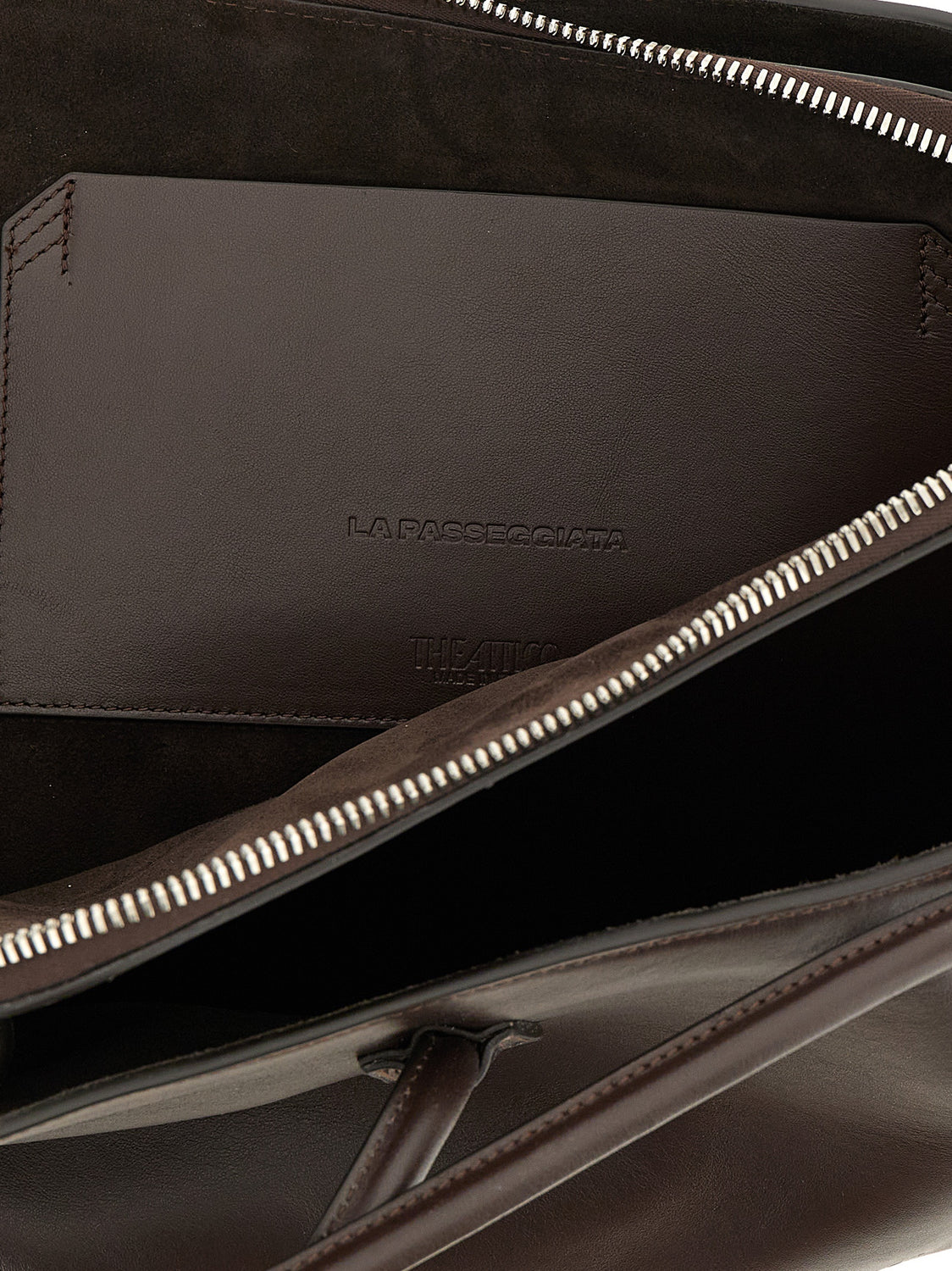 Brown Calfskin Shoulder Bag