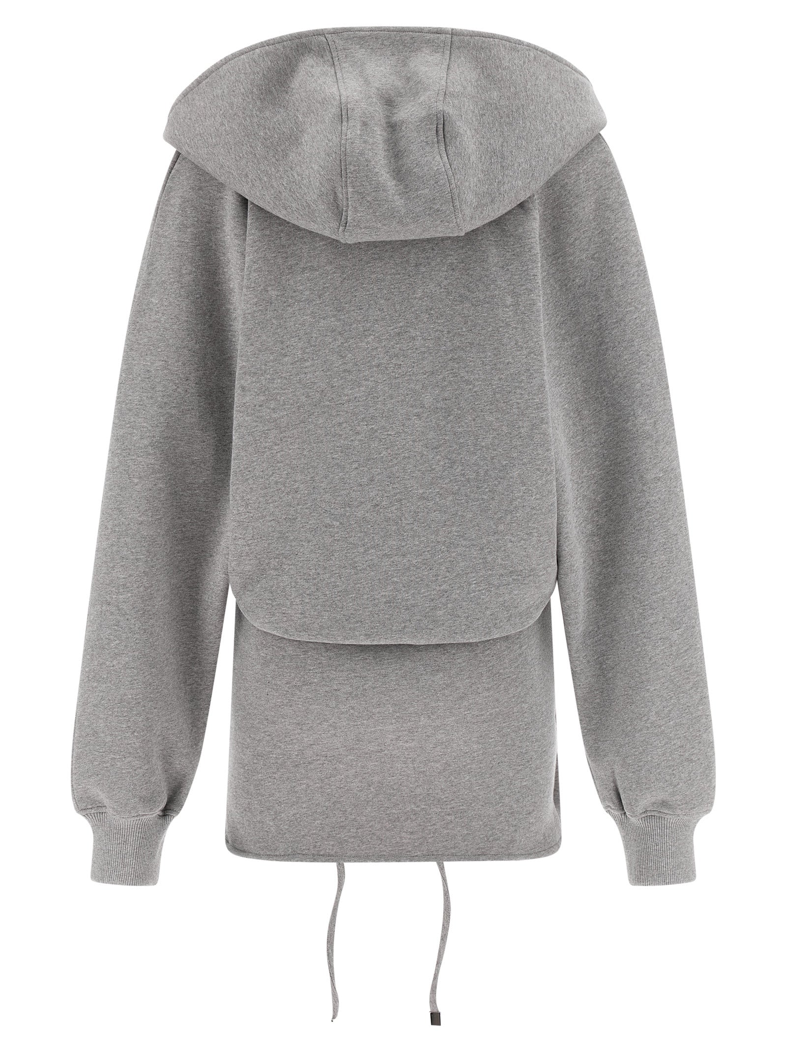 Gray Cotton Short Dress