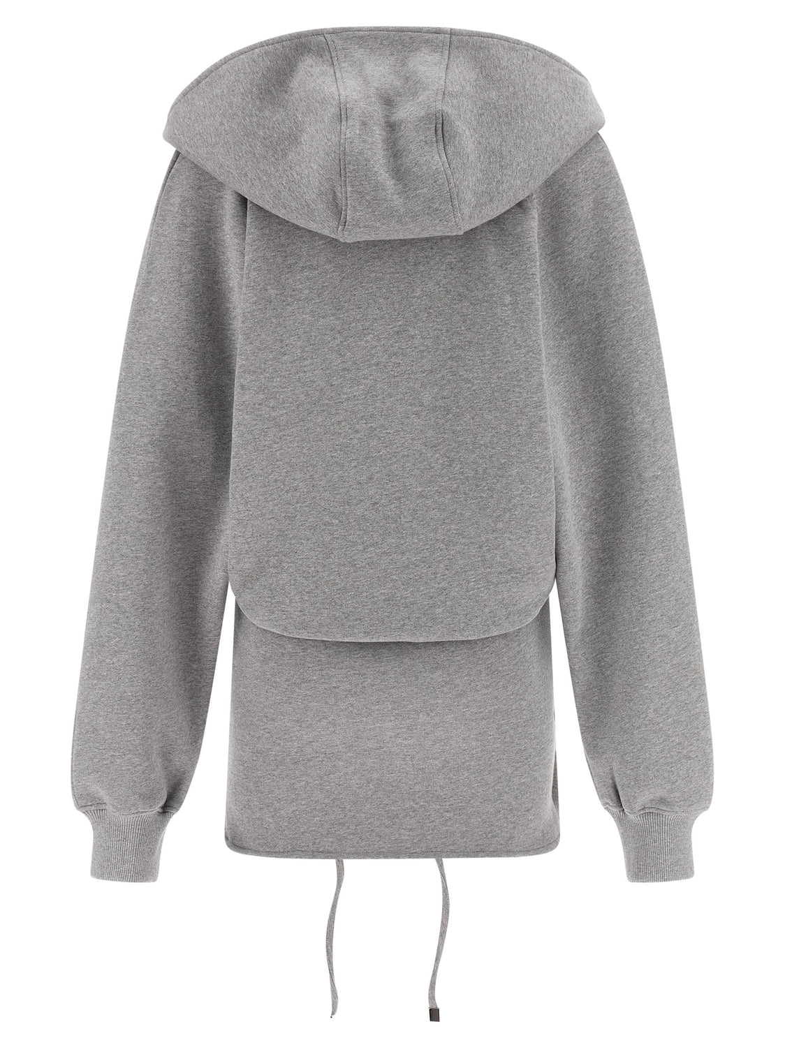 Gray Cotton Short Dress