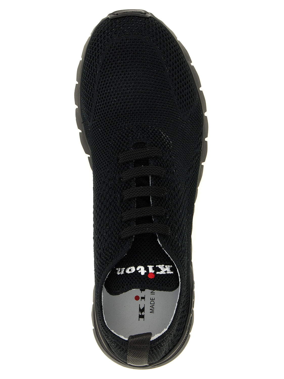 Black Cotton Athletic Sneakers