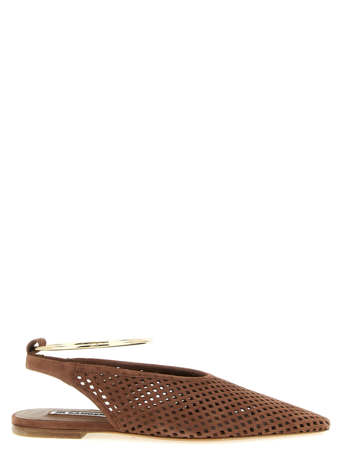 Brown Goatskin Ballet Flats