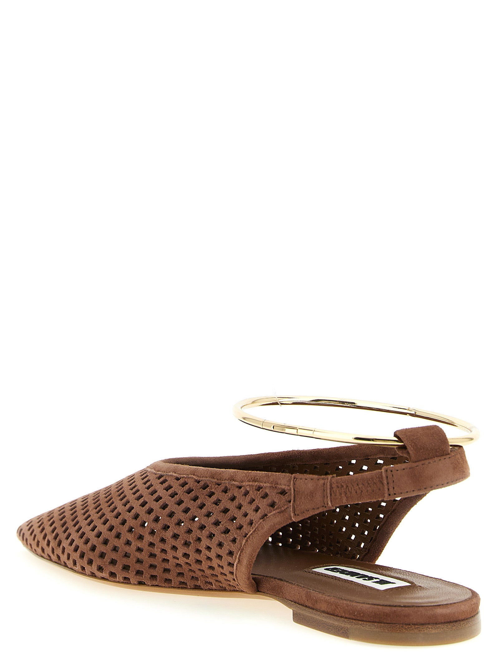 Brown Goatskin Ballet Flats
