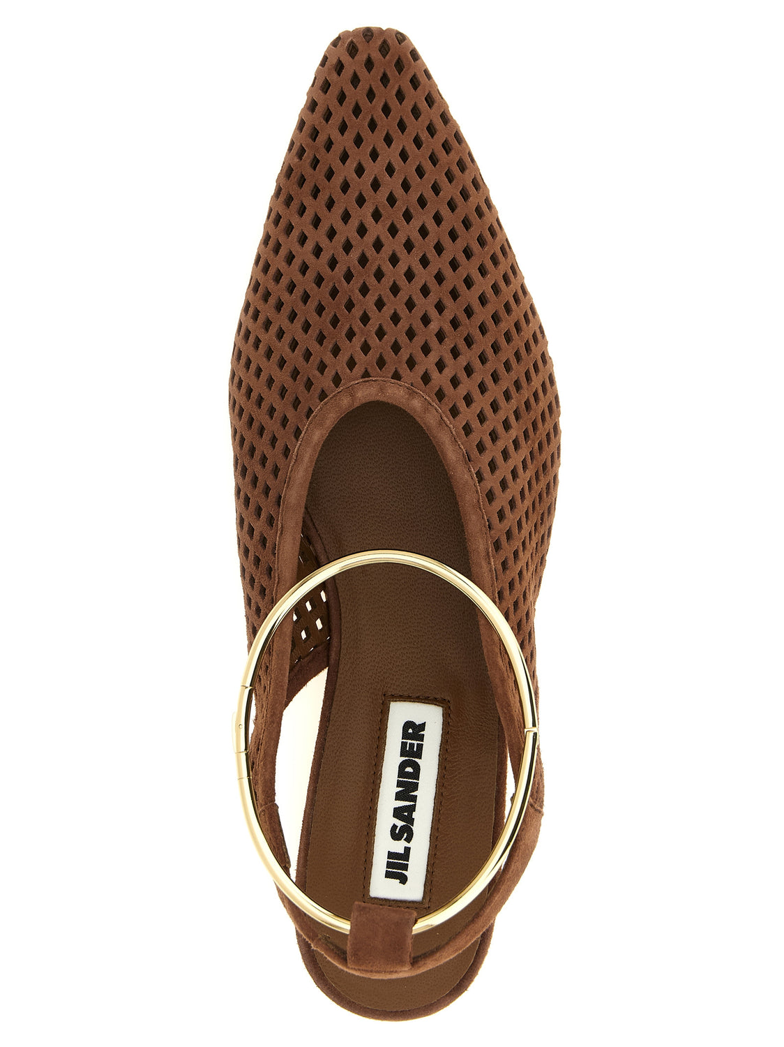 Brown Goatskin Ballet Flats