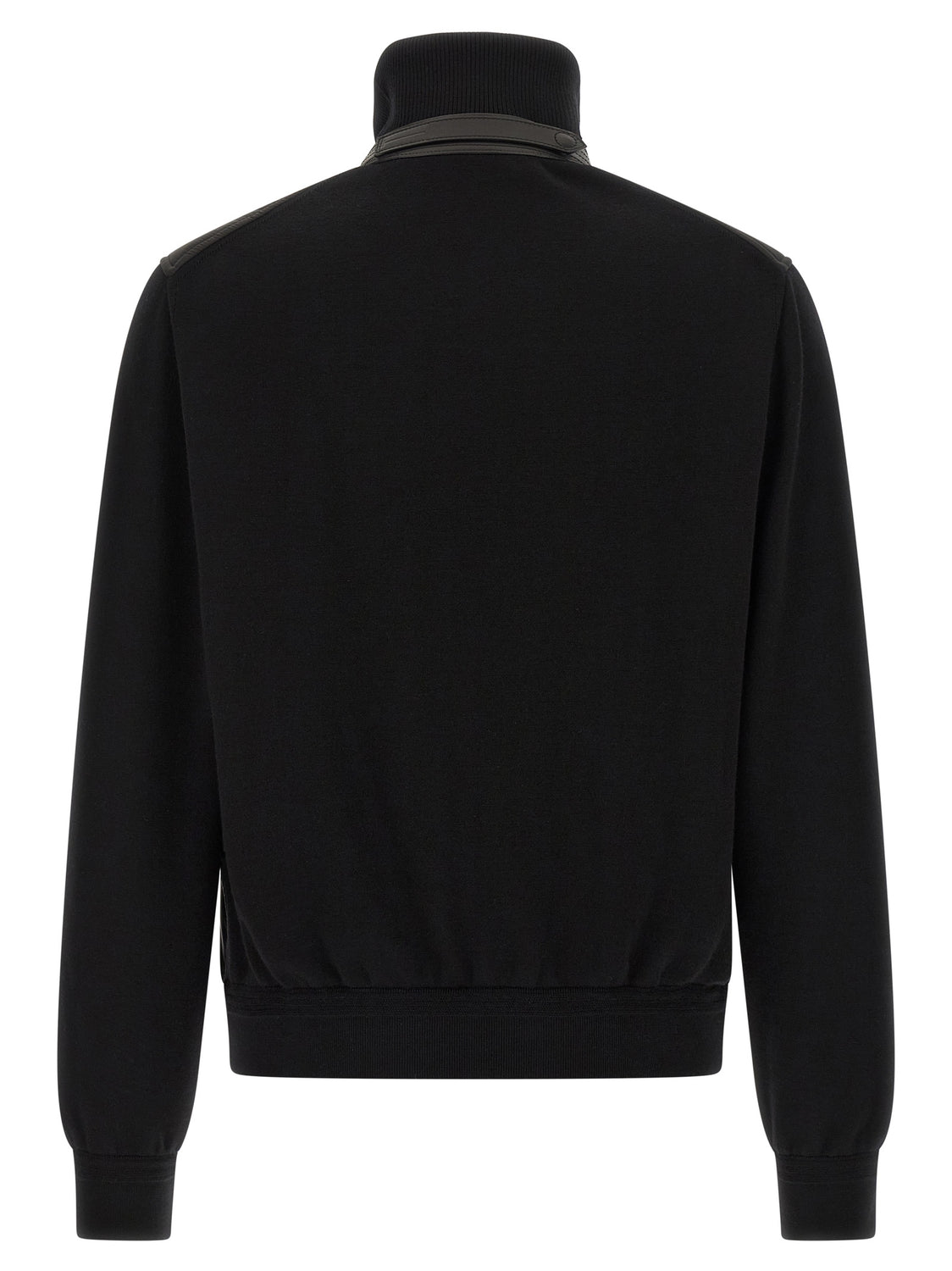 Black Wool Bomber