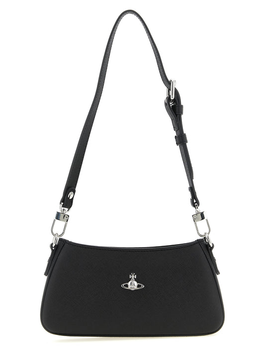 Black Polyethylene Shoulder Bag