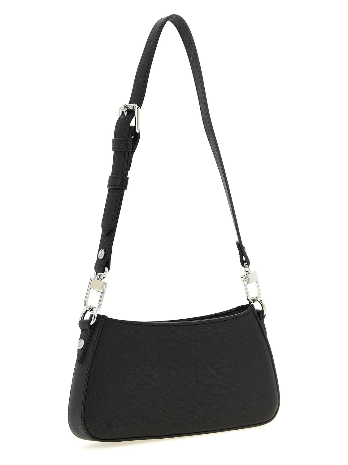 Black Polyethylene Shoulder Bag