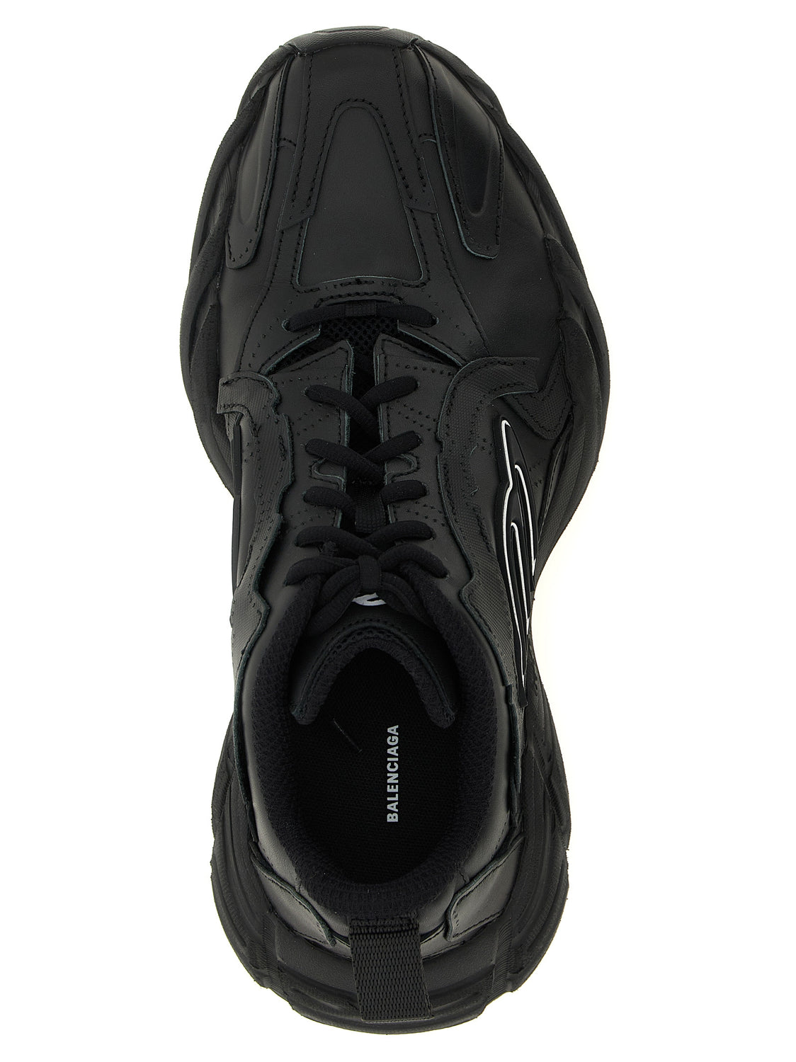 Black Calfskin Athletic Sneakers